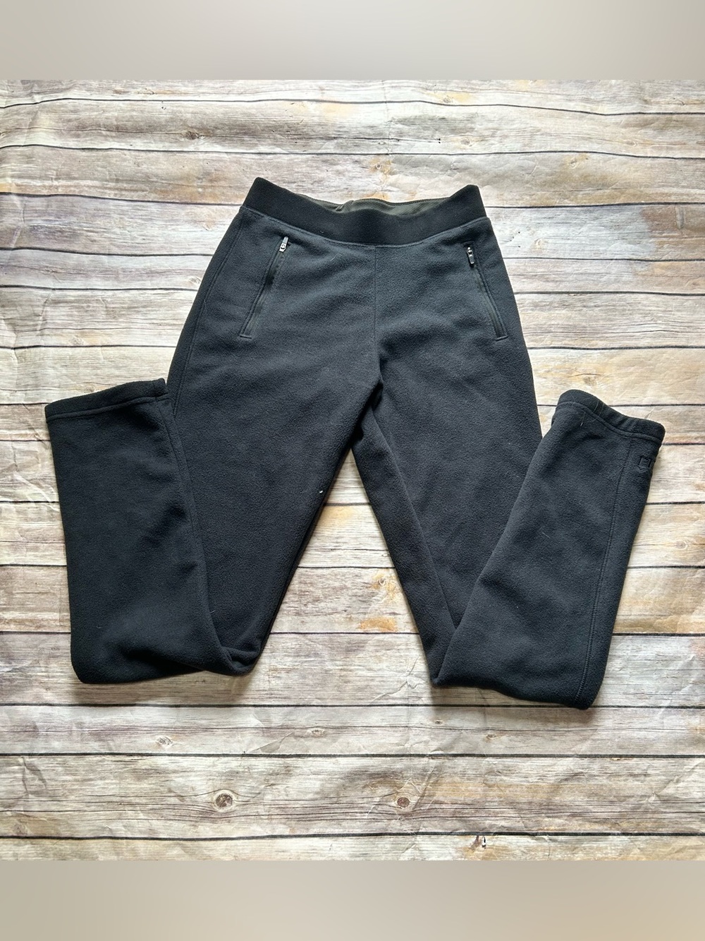 Worn once black REI women hiking fleece pants